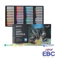 BRUSTRO Artist Soft Pastels Square Sticks (48 shades)